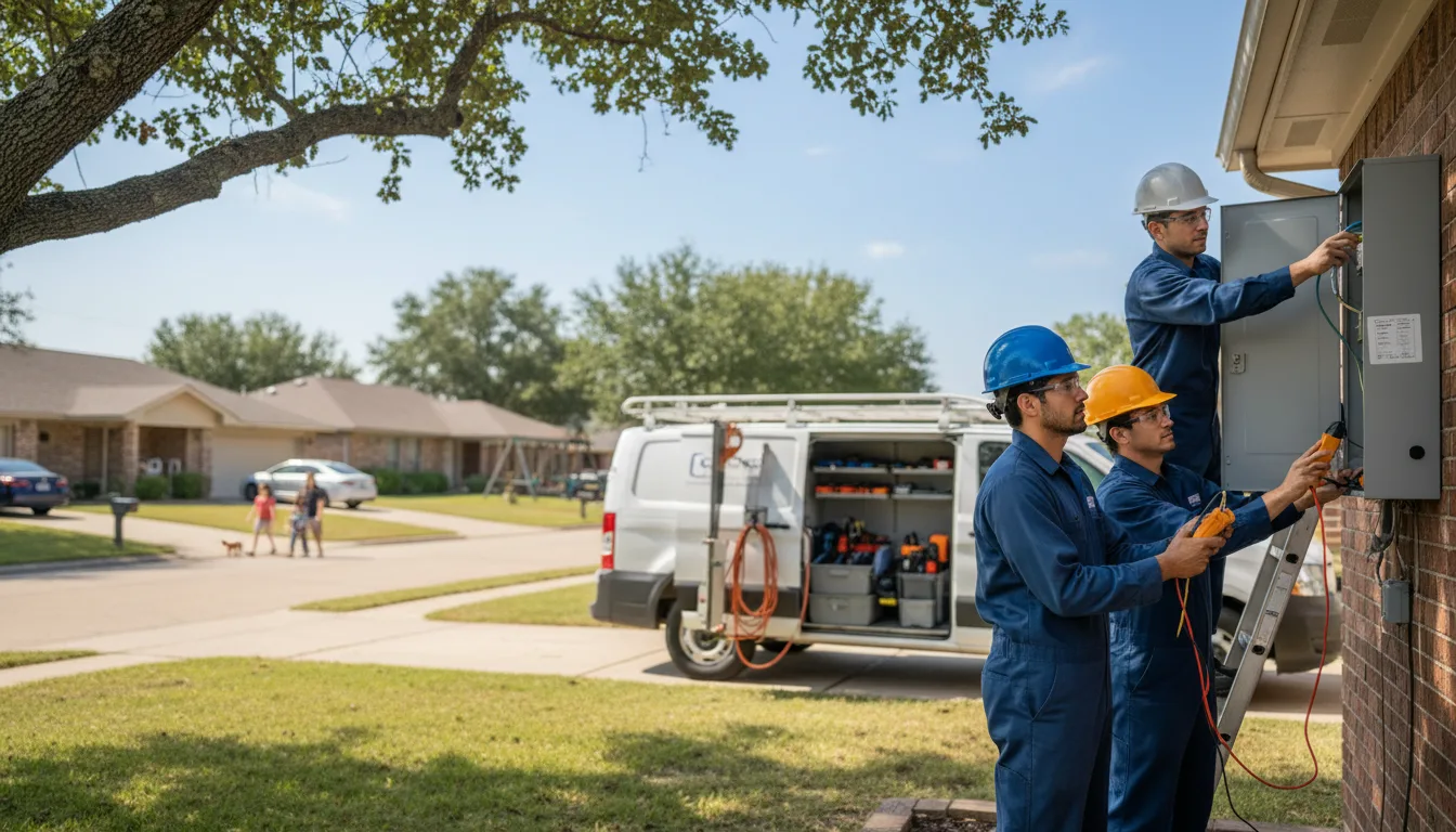 Certified electrician providing emergency electrical services in Gladewater, TX